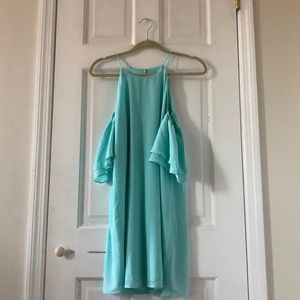Naked Zebra Small Aqua Dress